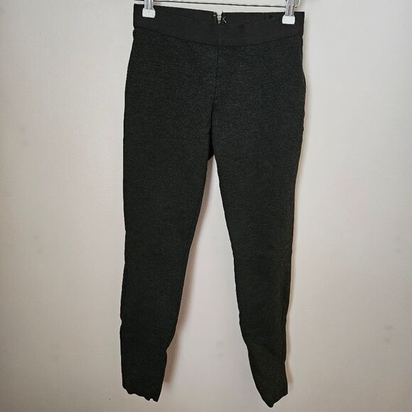 J.Crew Pants Pixie Dark Gray Stretch Elastic Waist Business Casual Neutral Zip - Picture 1 of 11